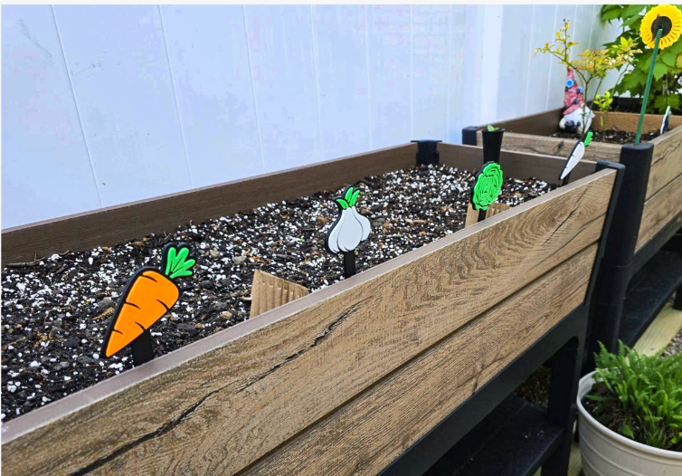 3D Printed Vegetable Garden Stake — Pick Your Design