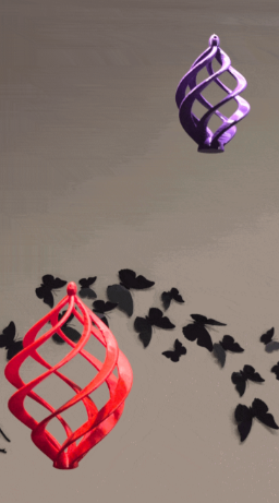 Kinetic Helix Wind Spinner — 3D Printed Outdoor Garden Decor