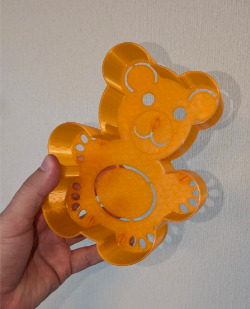 Beary-Dry Bear-Shaped Bath Toy Bin – 3D Printed Self-Draining Organizer