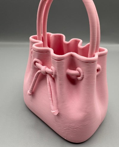 Drawstring Bag Brush & Pen Holder – 3D Printed Vanity & Desk Organizer