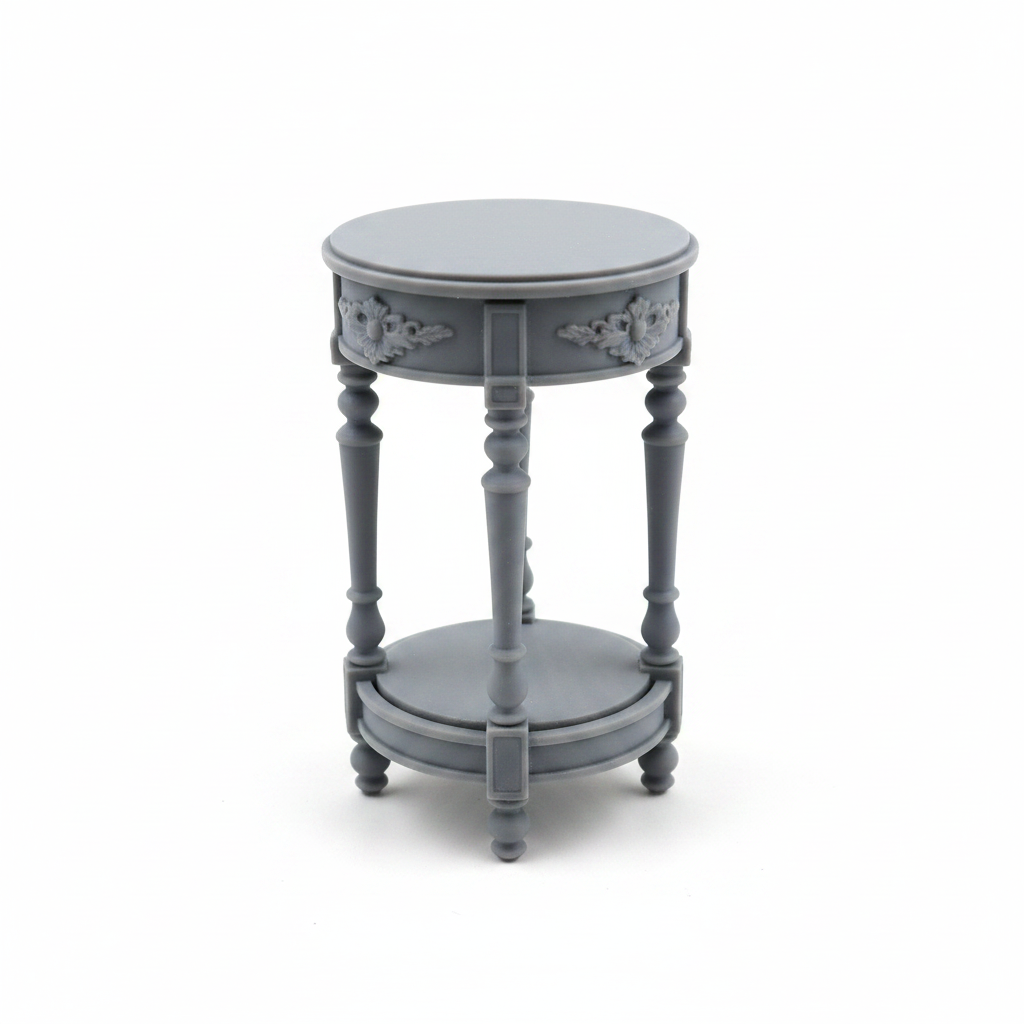 Victorian basin stand on white background