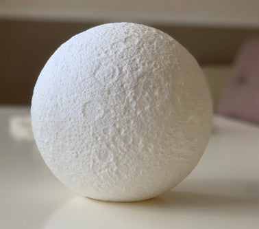 Moon Lamp with Wavy Stand – 3D Printed