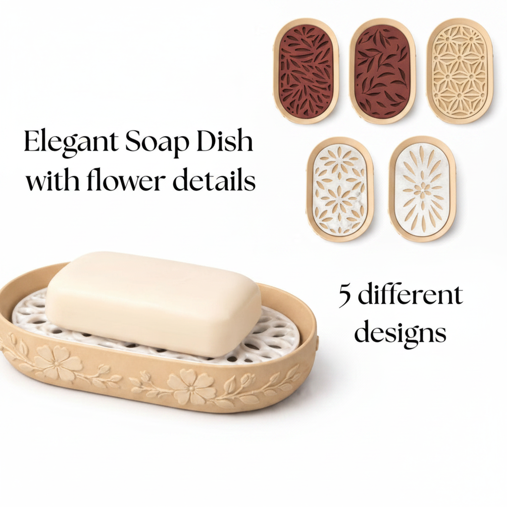 Enhanced elegant soap dish promotional image