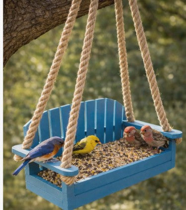 Swing Planter & Bird Feeder – 3D Printed with Rope Hanger
