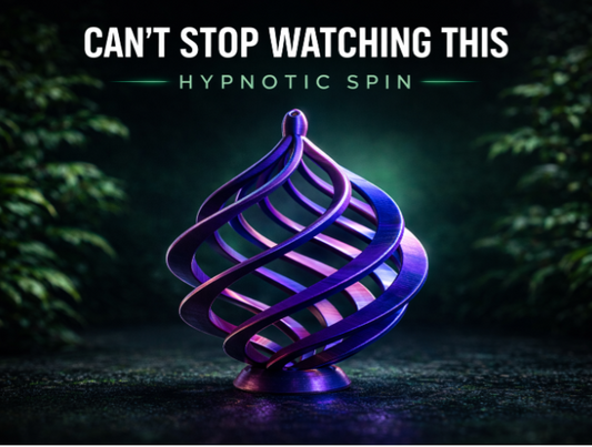 Kinetic Helix Wind Spinner — 3D Printed Outdoor Garden Decor