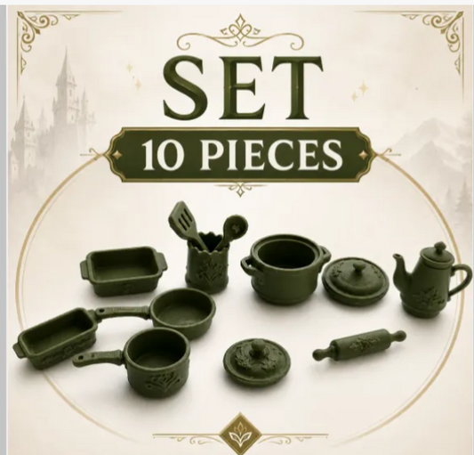 Victorian Mini Cookware Set – 10 Pieces