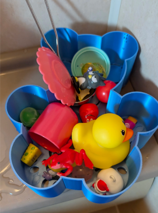 Beary-Dry Bear-Shaped Bath Toy Bin – 3D Printed Self-Draining Organizer