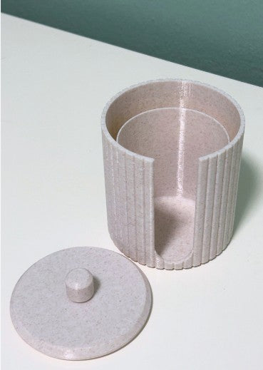 Modular Bathroom Organizer Set – 3D Printed Ribbed Bathroom Decor