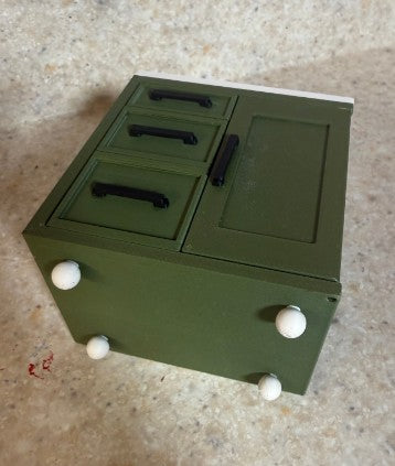 1:12 Scale Miniature Bathroom Sink & Cabinet