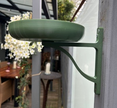 Wall-Mount Bird Bath with Removable Bowl – 3D Printed