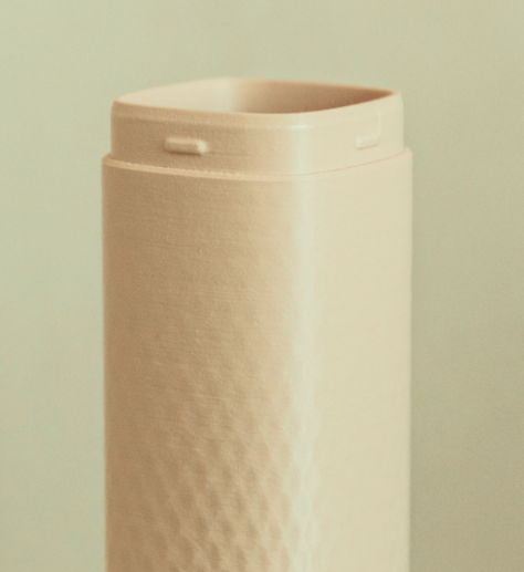 Bathroom Container Family Set – 3D Printed Diamond Pattern Organizers with Lids