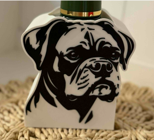 Boxer Dog Soap Dispenser Holder – 3D Printed Bathroom Decor