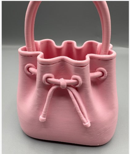 Drawstring Bag Brush & Pen Holder – 3D Printed Vanity & Desk Organizer