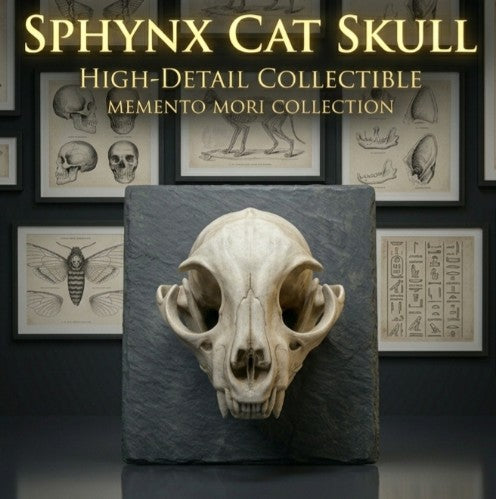Sphynx Cat Skull | Greywater Labs Recovered Materials Collection