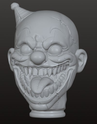 Mr Fancypants — Creepy Clown Doll Head Sculpt | Greywater Labs Recovered Materials Collection