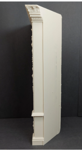 18th Century Corner Cabinet - side profile view showing depth