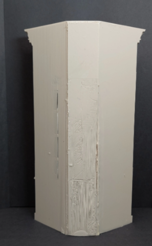 18th Century Corner Cabinet - rear angled corner view