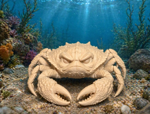 Grumpy Crab — Deep Sea Specimen | Greywater Labs Recovered Materials Collection