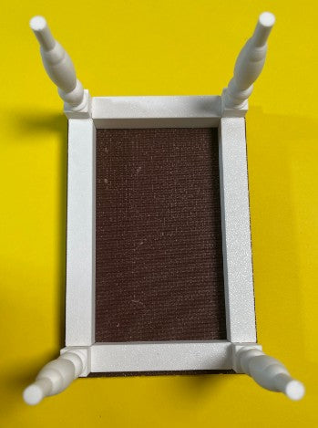 1:12 Scale Rustic Miniature Dining Table & Chair Set