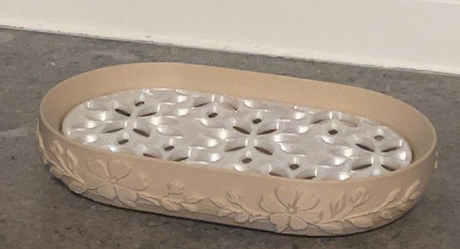 Elegant Soap Dish with Decorative Top – 3D Printed