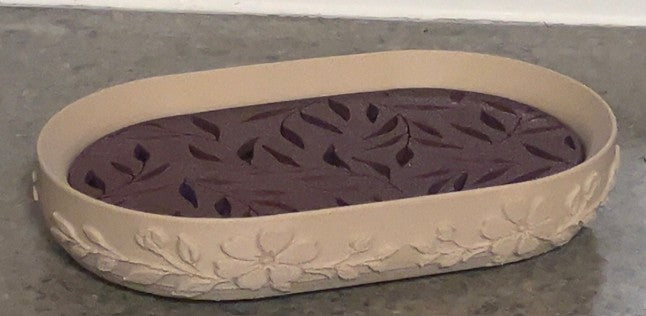 Elegant Soap Dish with Decorative Top – 3D Printed