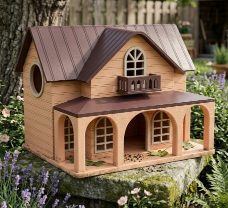 Meadowview Manor Luxury Architectural Birdhouse – 3D Printed
