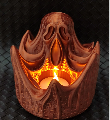 Spectral Howl ghost tealight holder - white