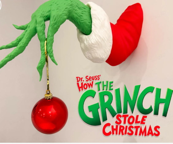 Grinch Hand Wall Mount - 3D Printed Christmas Decor