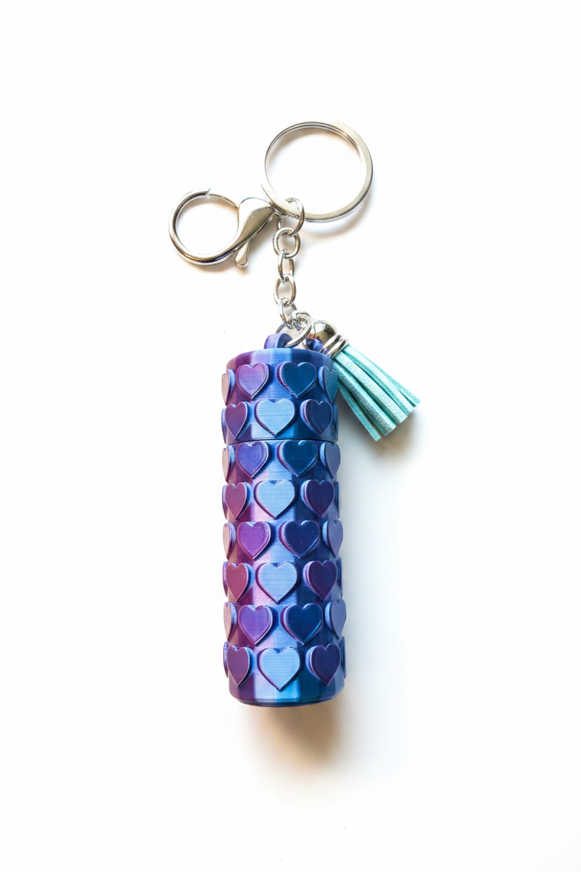 Heart Chapstick Holder - Close Up