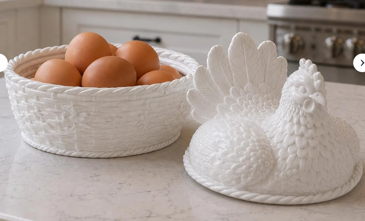 Hen on a Nest – 3D Printed Dish & Egg Holder
