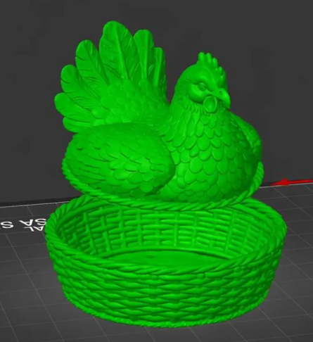 Hen on a Nest – 3D Printed Dish & Egg Holder