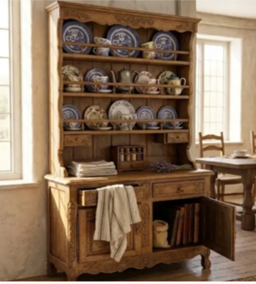French Provincial Hutch - front view closed