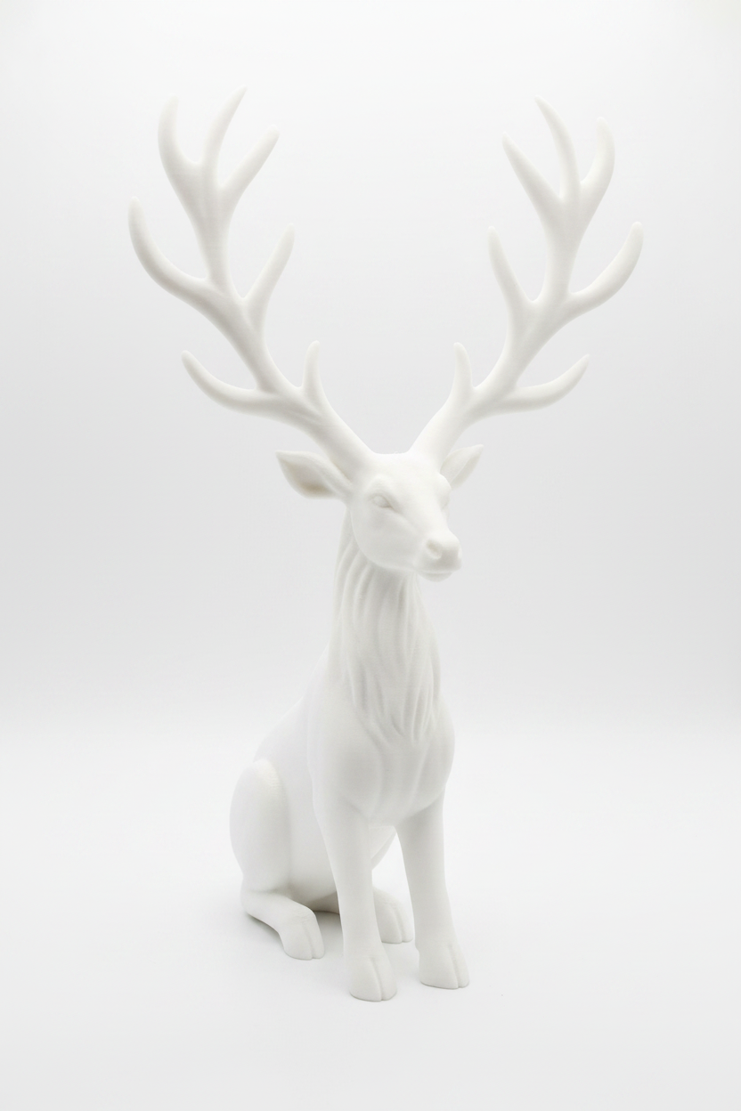 Winter Majesty Reindeer white background studio shot