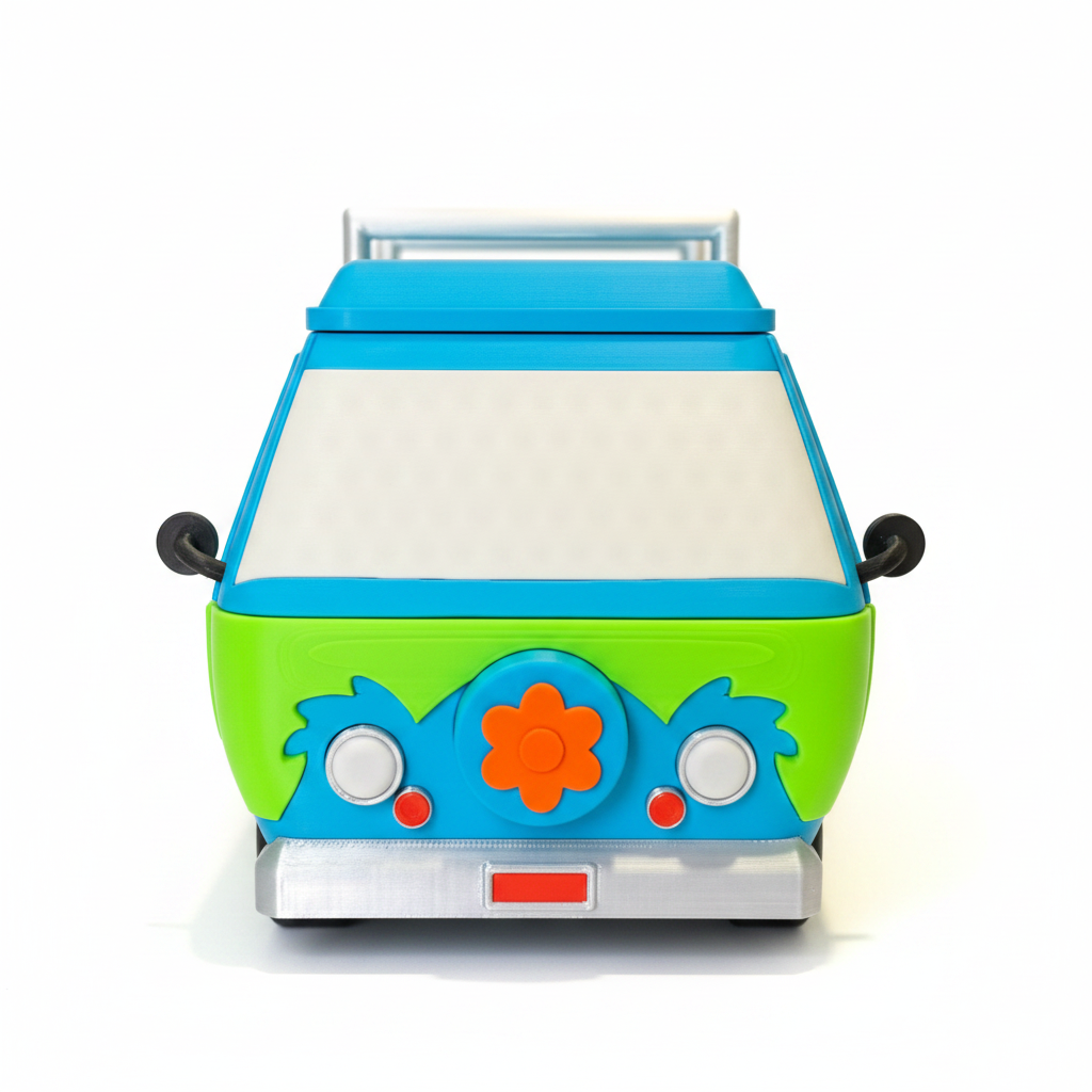 Mystery Machine Candy Box - front face white background