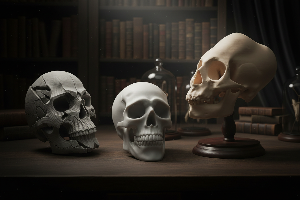The Skull Vault - all three skulls bundle display