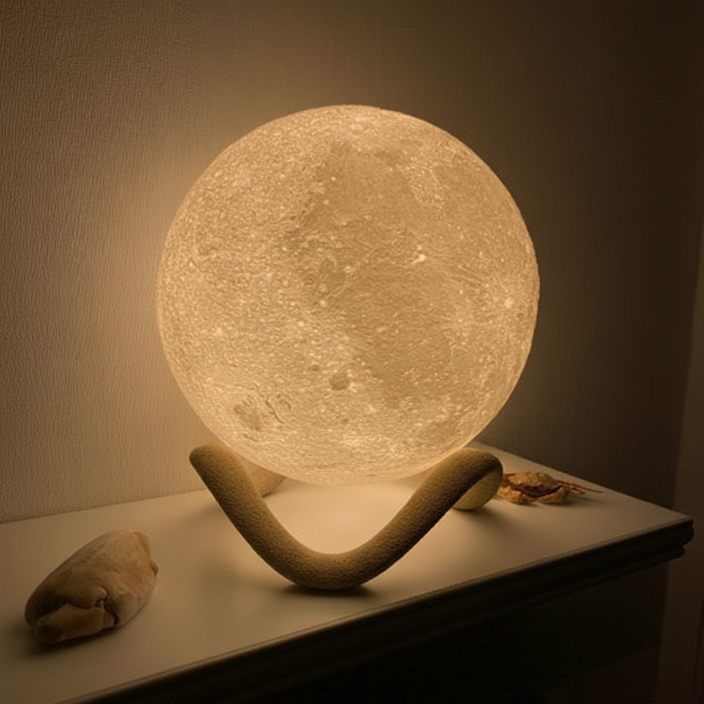 Enhanced moon lamp hero shot