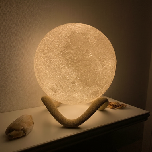 Enhanced moon lamp hero shot