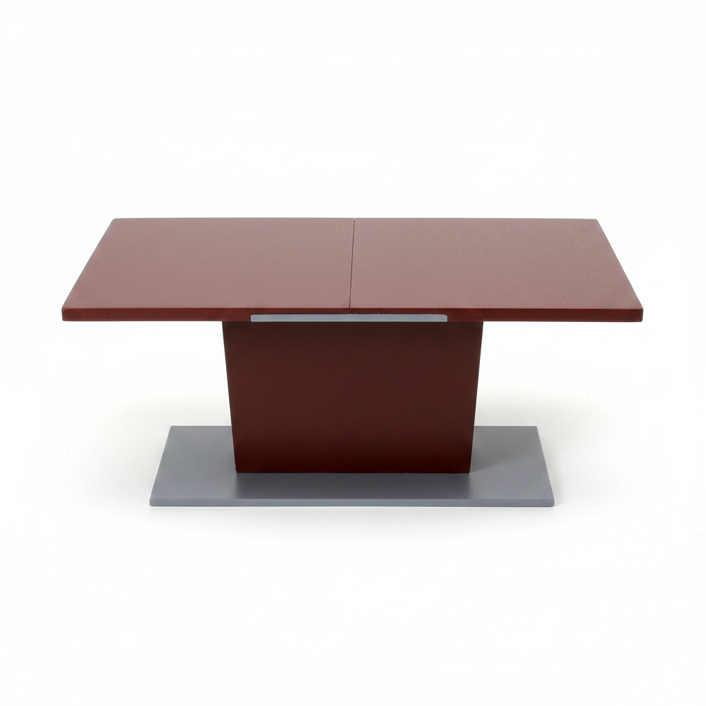 1:12 scale dollhouse miniature dining table on white background