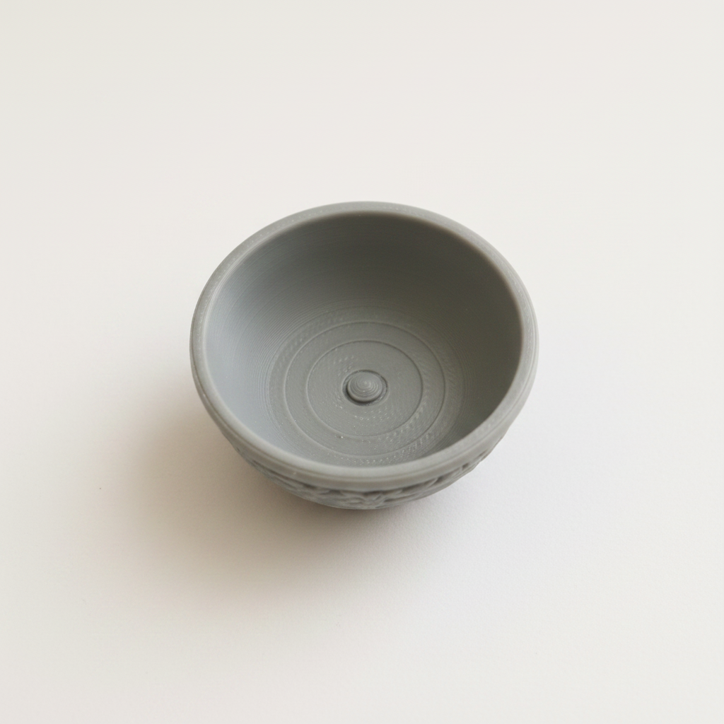 Victorian miniature wash basin on white background