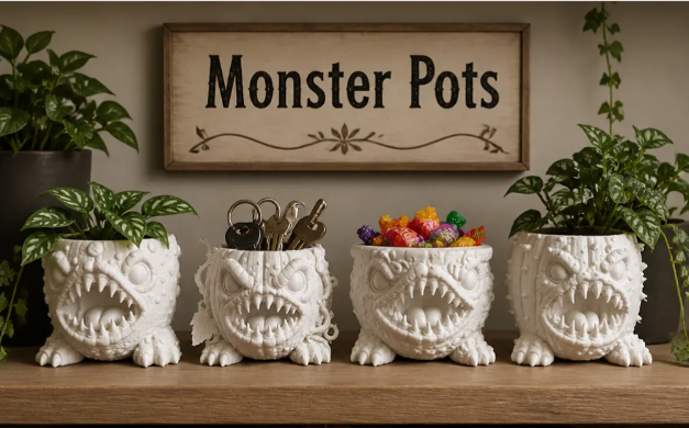 Monster Pots 4-piece set lifestyle display