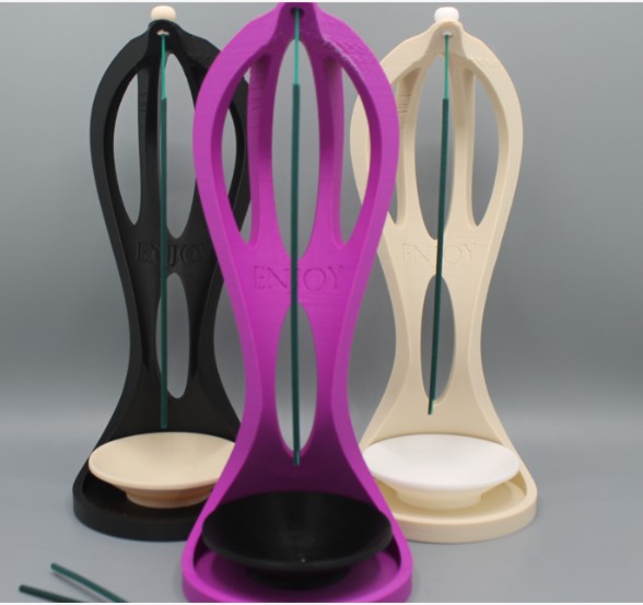 Sculptural Incense Holder – 3D Printed Boho Mystic Decor