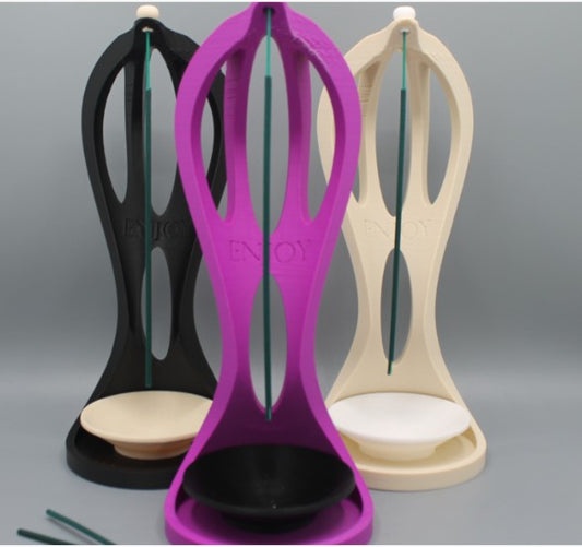 Sculptural Incense Holder – 3D Printed Boho Mystic Decor