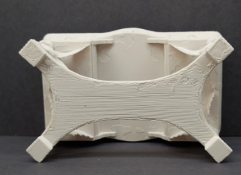 Miniature griffin library table - back view