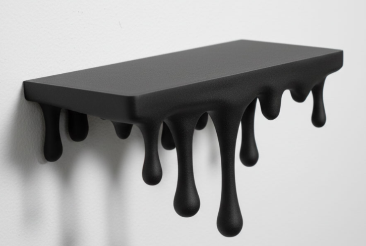 Melting Wall Shelf – 3D Printed Dripping Design