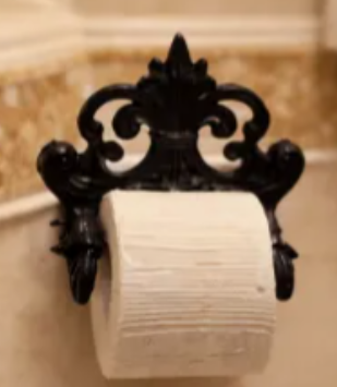 Miniature Victorian toilet paper holder - product photo