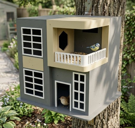 Avian Loft Modern Birdhouse – 3D Printed