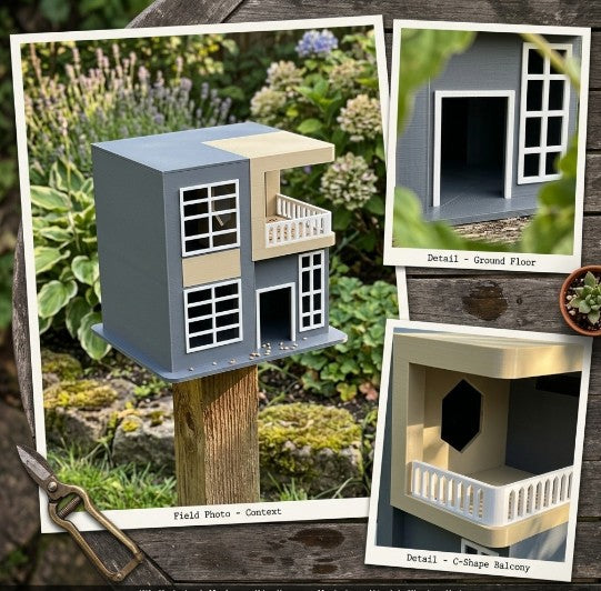 Avian Loft Modern Birdhouse – 3D Printed