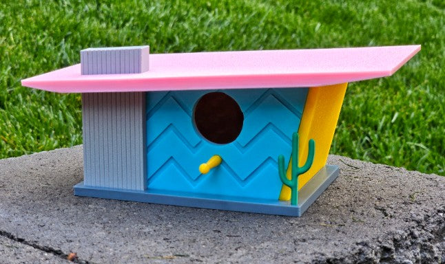 Mid Century Modern Birdhouse – 3D Printed