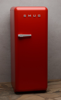 Miniature Retro Refrigerator – SMUG | 1:12 Dollhouse Scale