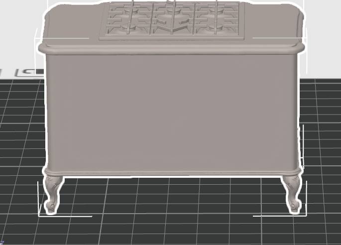 Rococo ornate stove painted cream and gold inspiration